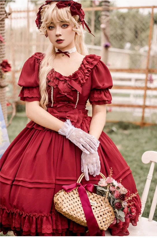 The Dawn Song - Plus Size Lolita Elegant OP Dress - Image 5