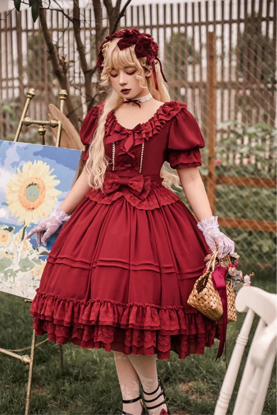The Dawn Song - Plus Size Lolita Elegant OP Dress - Image 6
