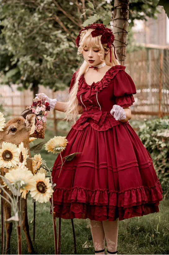 The Dawn Song - Plus Size Lolita Elegant OP Dress - Image 8