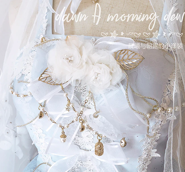 Flower Wedding Lolita Accessories Headdress Set - Image 36
