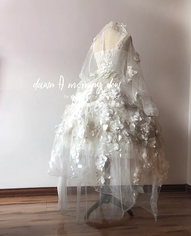 Flower Wedding Lolita Accessories Headdress Set - Image 37