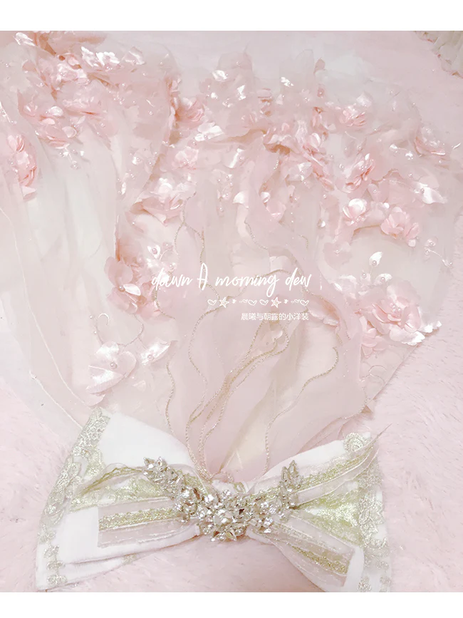 Flower Wedding Lolita Accessories Headdress Set - Image 39