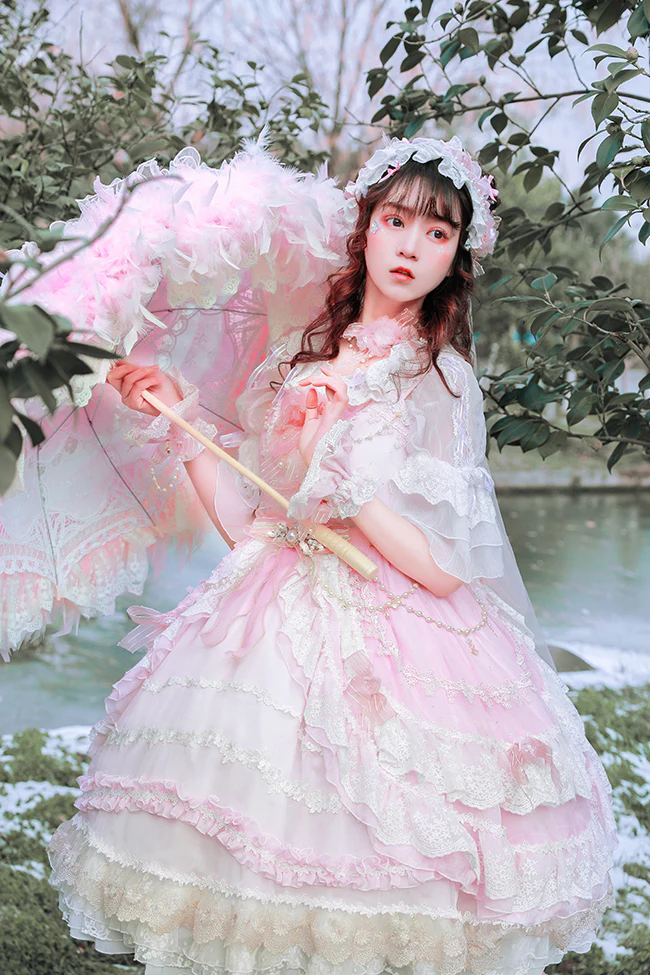 Flower Wedding Lolita Accessories Headdress Set - Image 40