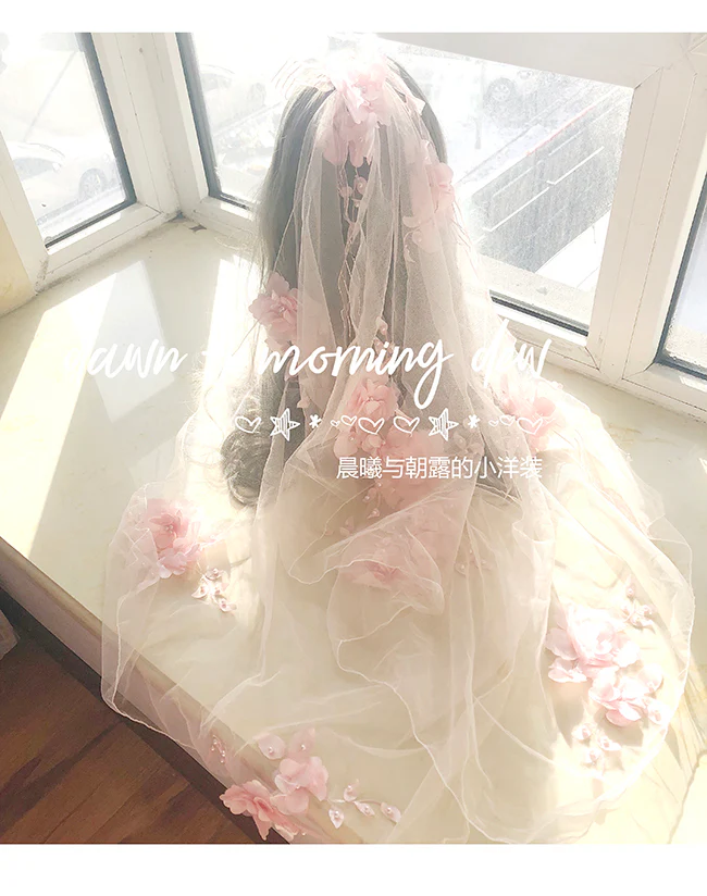 Flower Wedding Lolita Accessories Headdress Set - Image 41