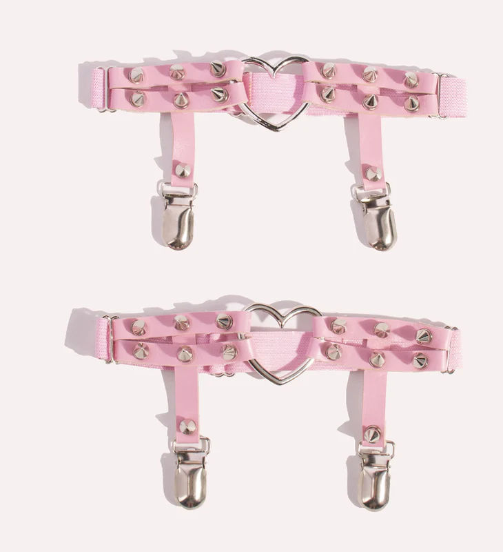Punk Lolita Garters Stocking Clips Multicolors - Image 8