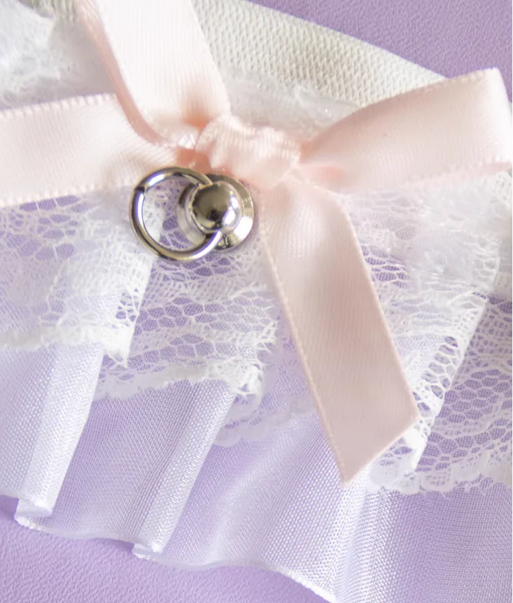 Sweet Lolita Lace Gater Stockings Clips Multicolors - Image 13