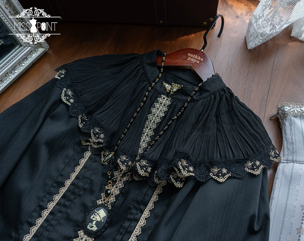 Demon Hunting Notes - Elegant Lolita Blouse Ruffled Collar - Image 26