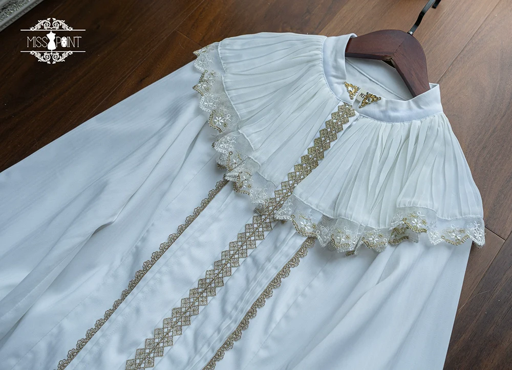 Demon Hunting Notes - Elegant Lolita Blouse Ruffled Collar - Image 30