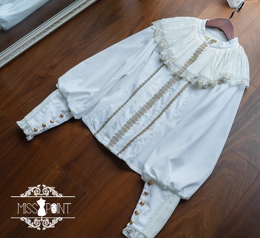 Demon Hunting Notes - Elegant Lolita Blouse Ruffled Collar - Image 33