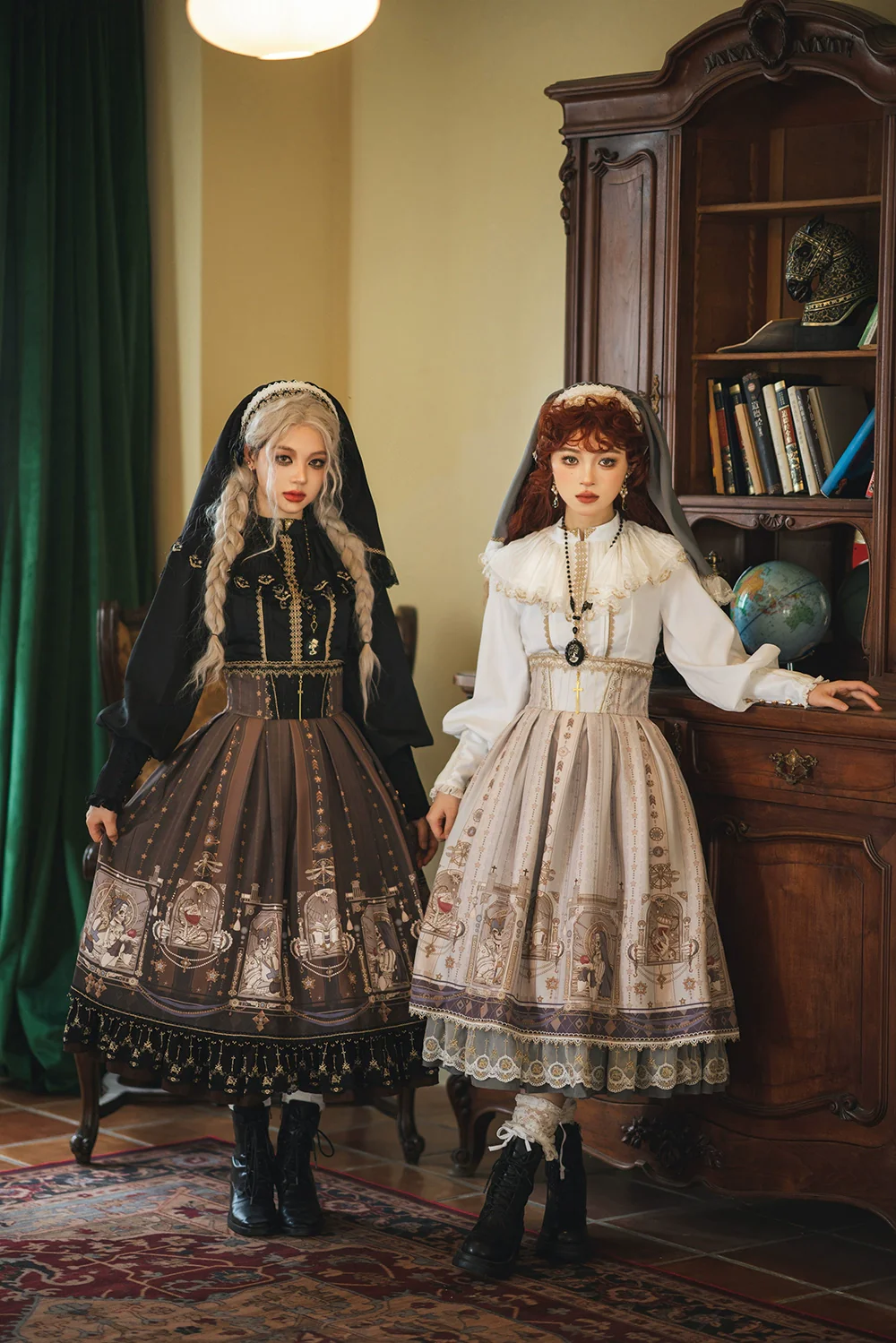 Demon Hunting Notes - Elegant Lolita Blouse Ruffled Collar - Image 5