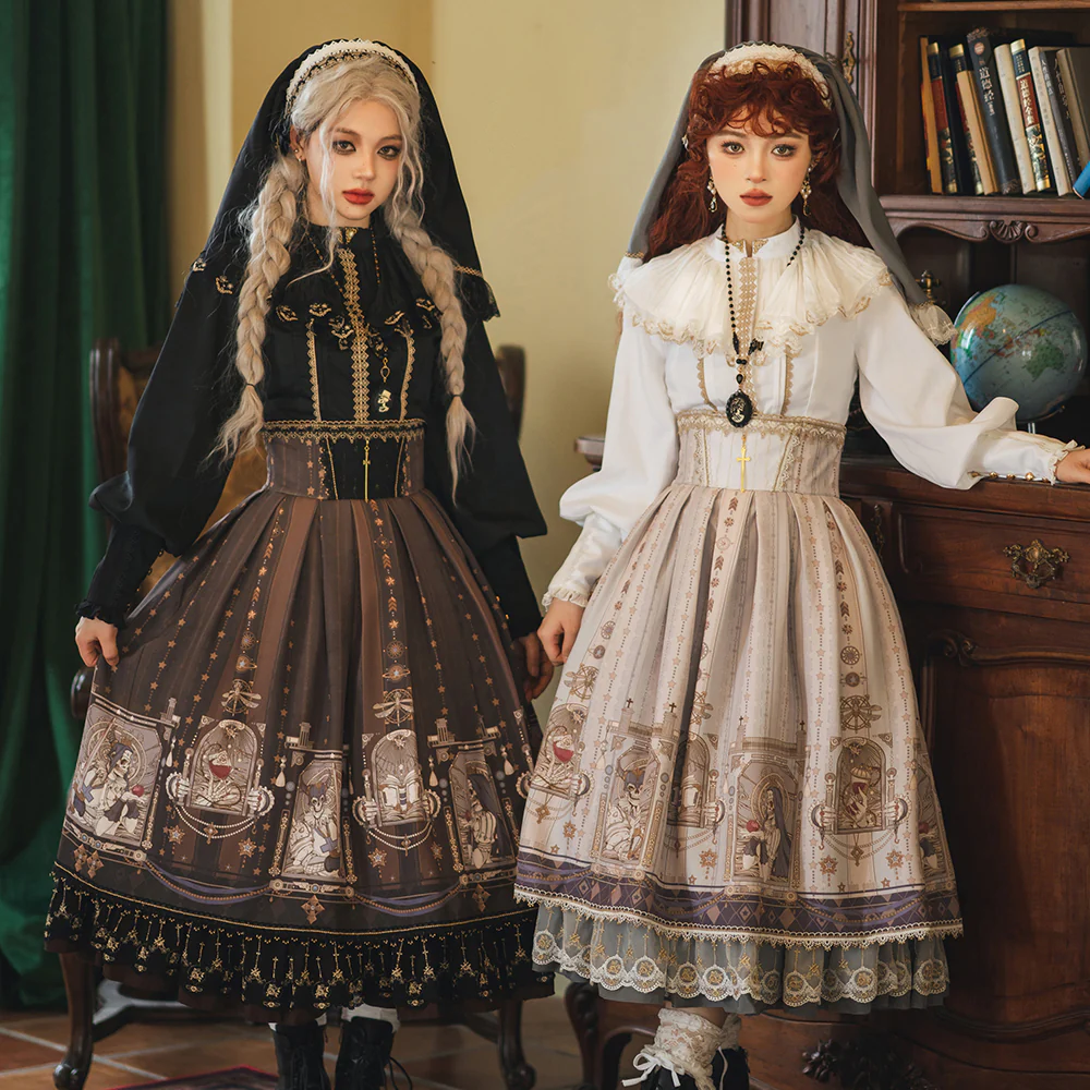 Demon Hunting Notes - Elegant Lolita Blouse Ruffled Collar - Image 6