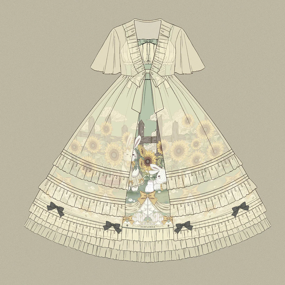 Flower and Letter - Classic Lolita JSK Dress - Image 12