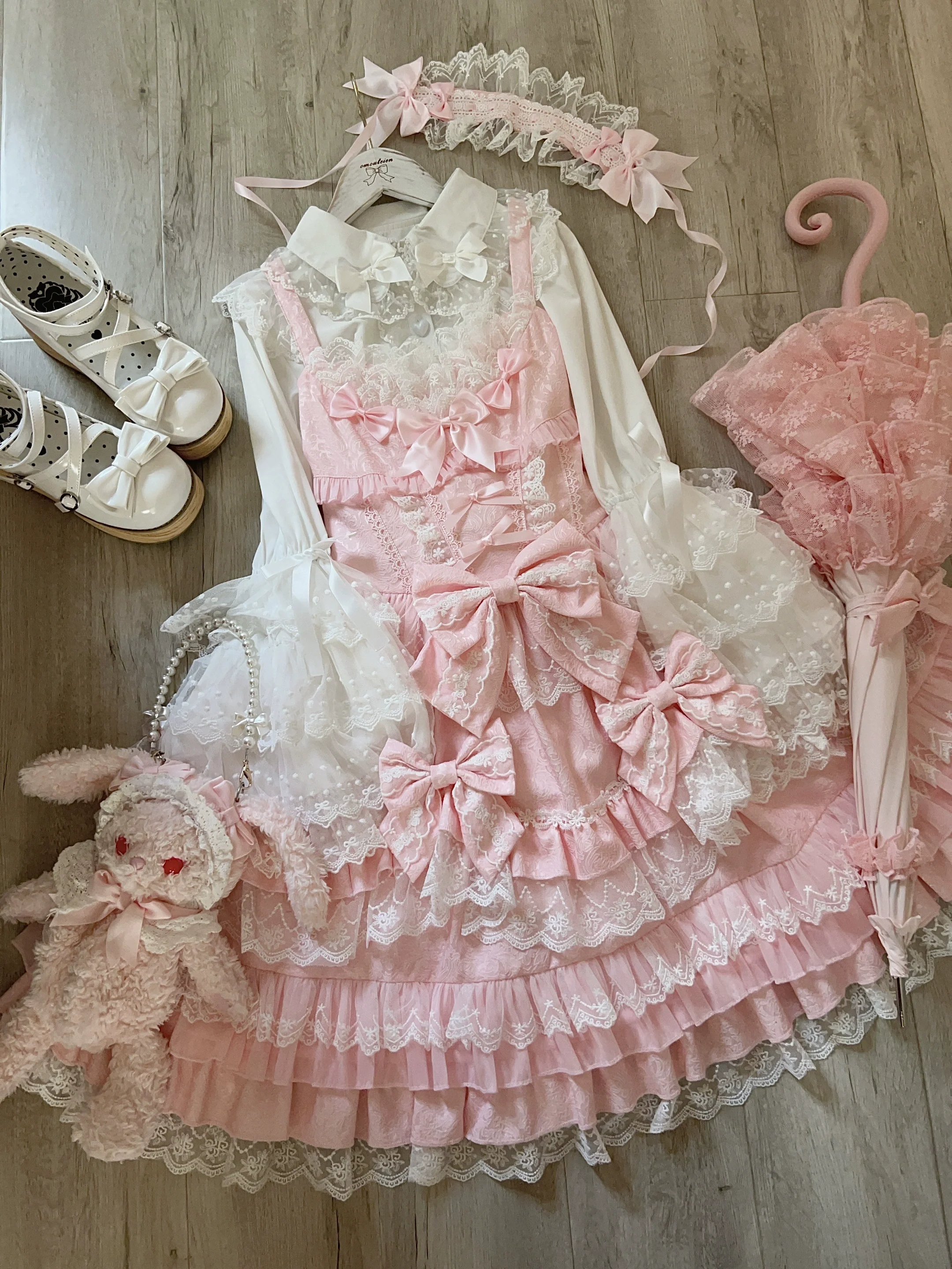 Flower Ode - Doll-like Sweet Lolita Jumper Dress - Image 10