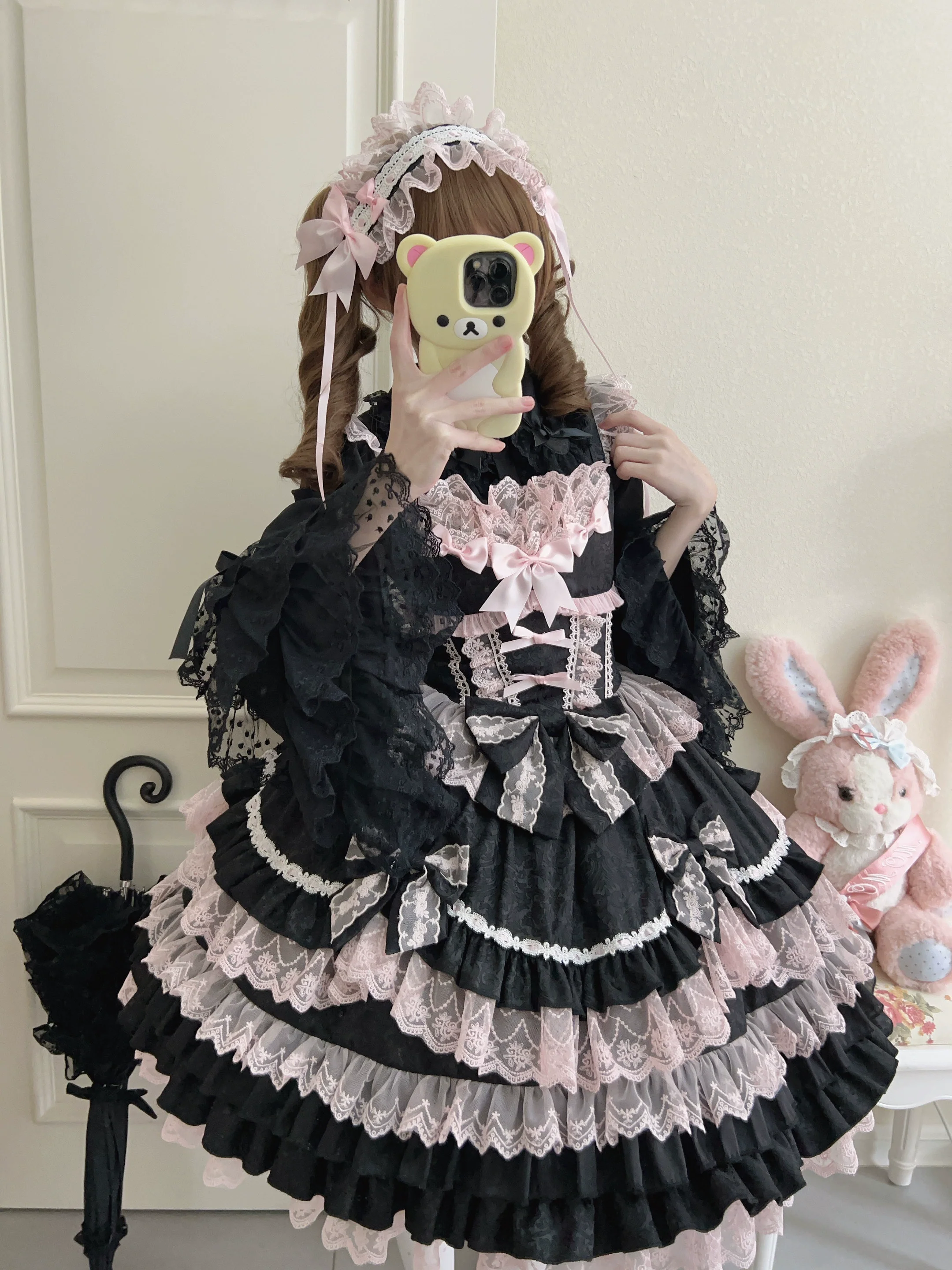 Flower Ode - Doll-like Sweet Lolita Jumper Dress - Image 2