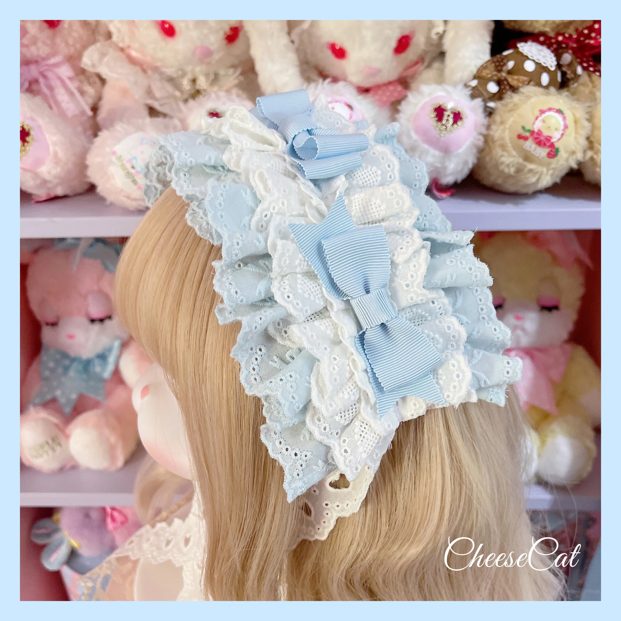 Cheese Cat - Doll Lullaby Tabby Cat Cotton Lolita Headdress - Image 15