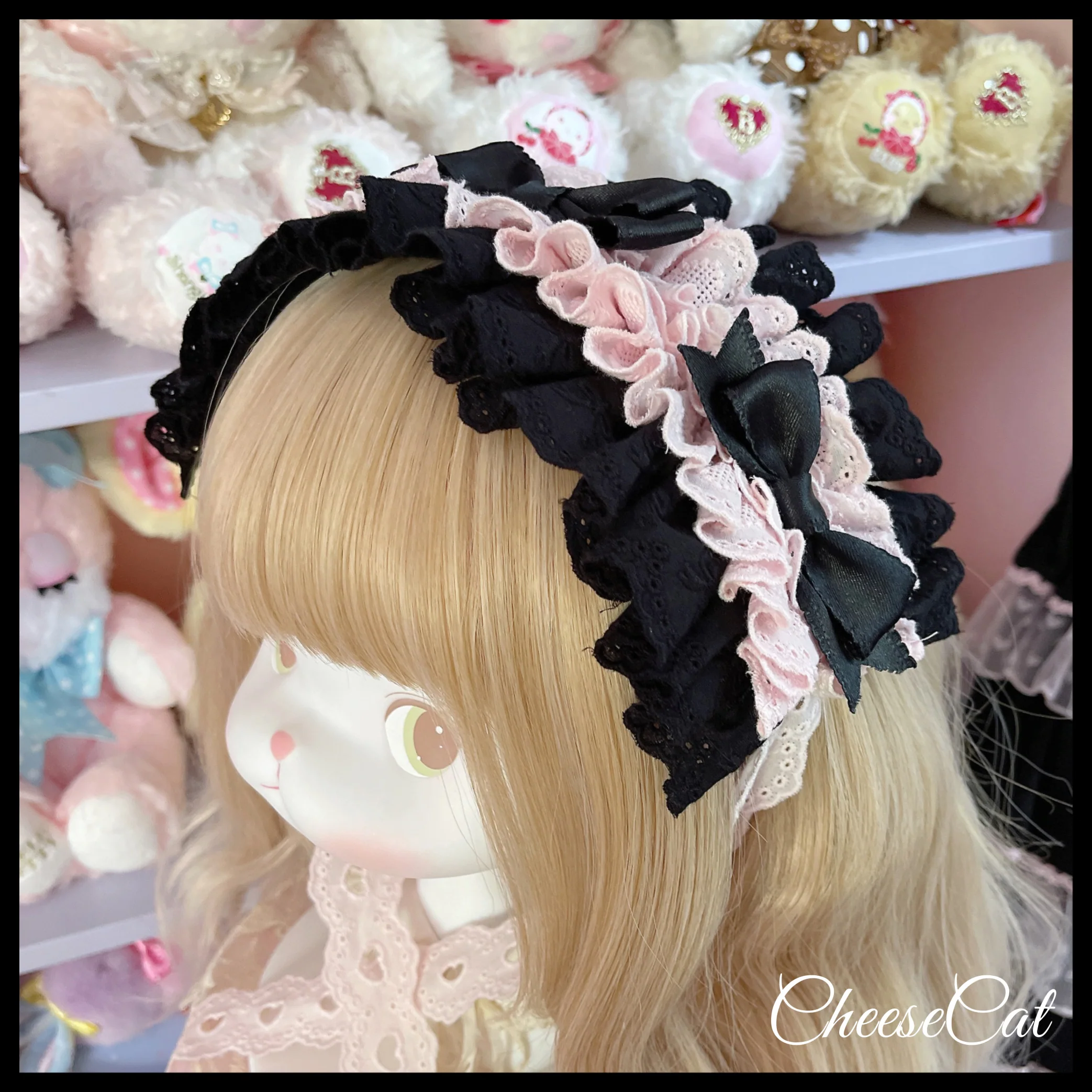 Cheese Cat - Doll Lullaby Tabby Cat Cotton Lolita Headdress - Image 17