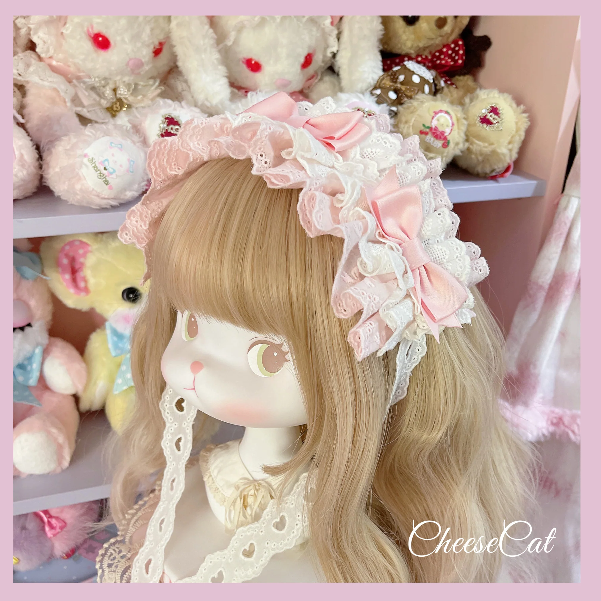 Cheese Cat - Doll Lullaby Tabby Cat Cotton Lolita Headdress - Image 18