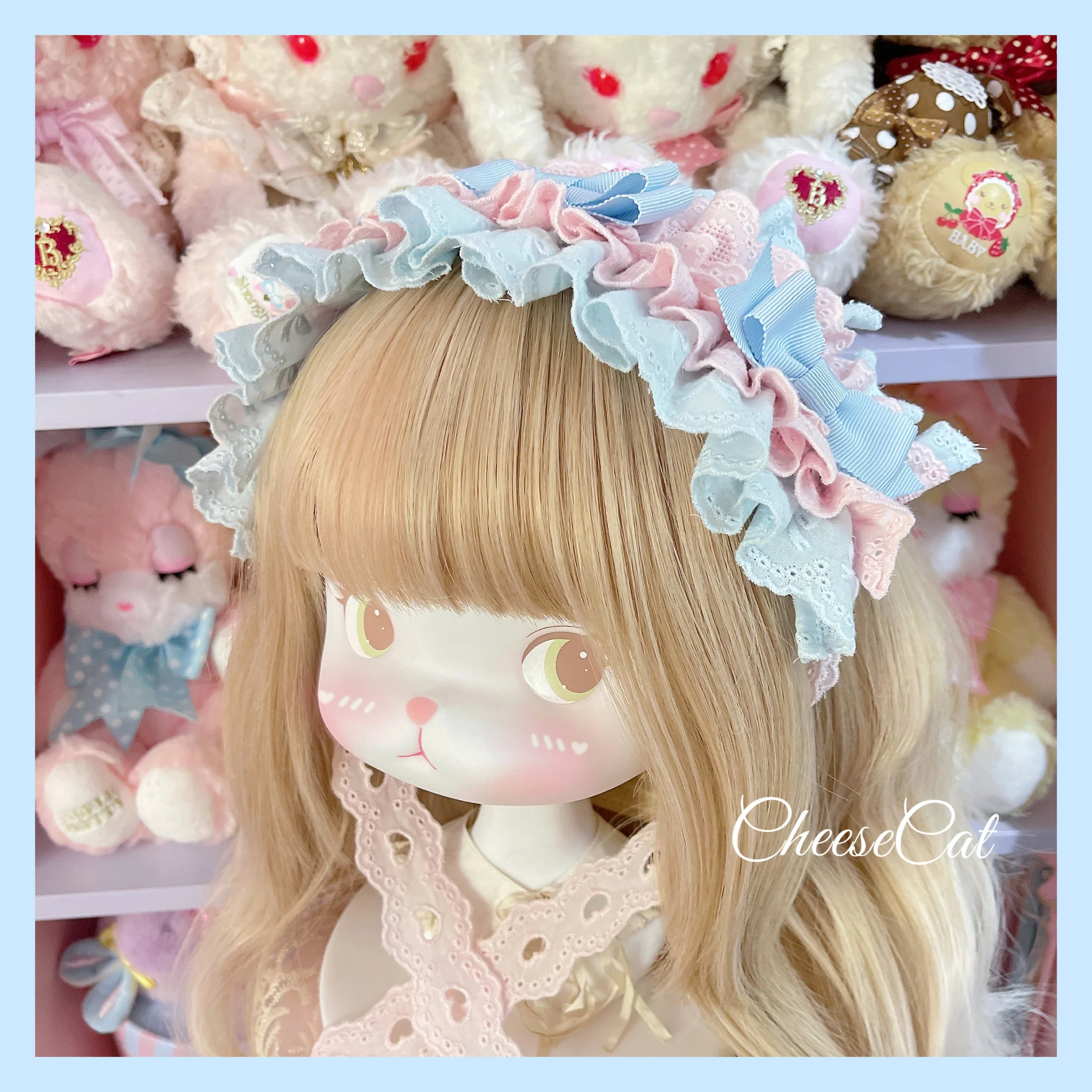 Cheese Cat - Doll Lullaby Tabby Cat Cotton Lolita Headdress - Image 30