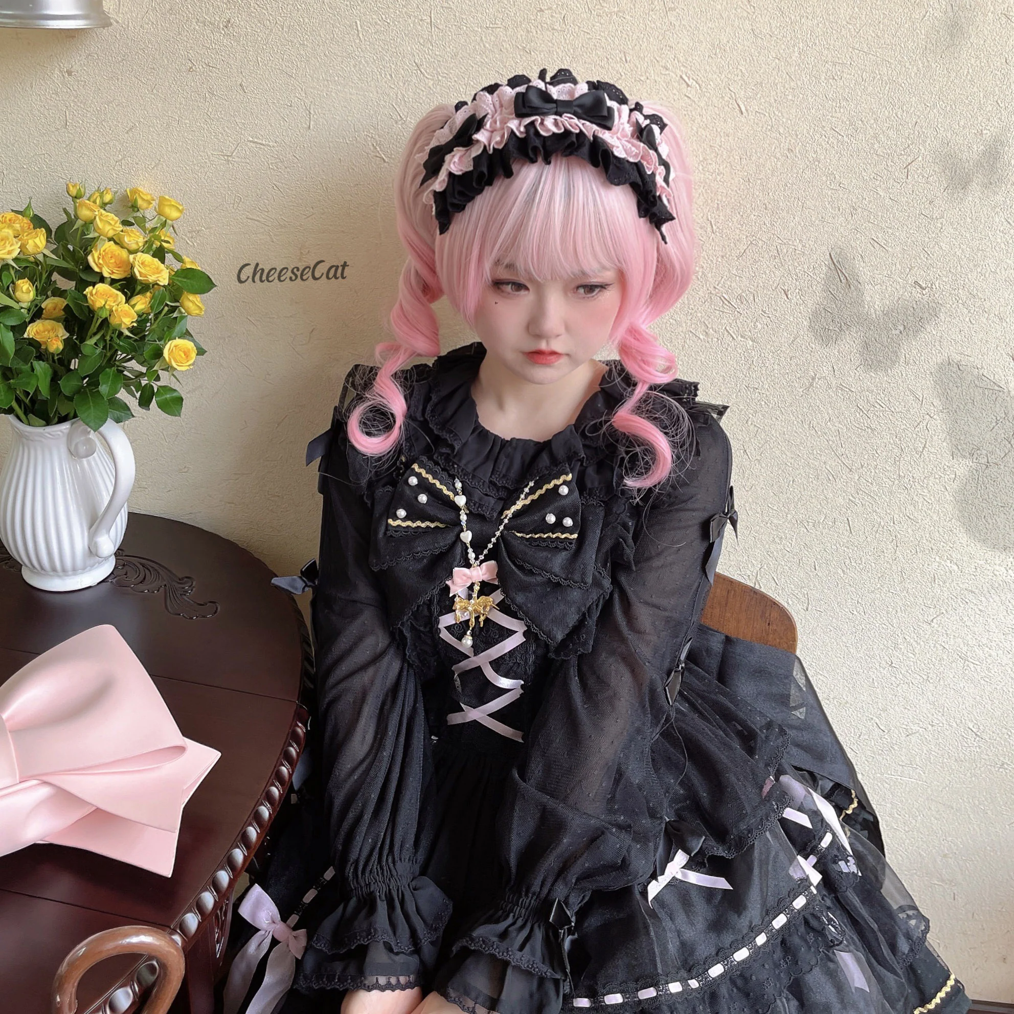 Cheese Cat - Doll Lullaby Tabby Cat Cotton Lolita Headdress - Image 6