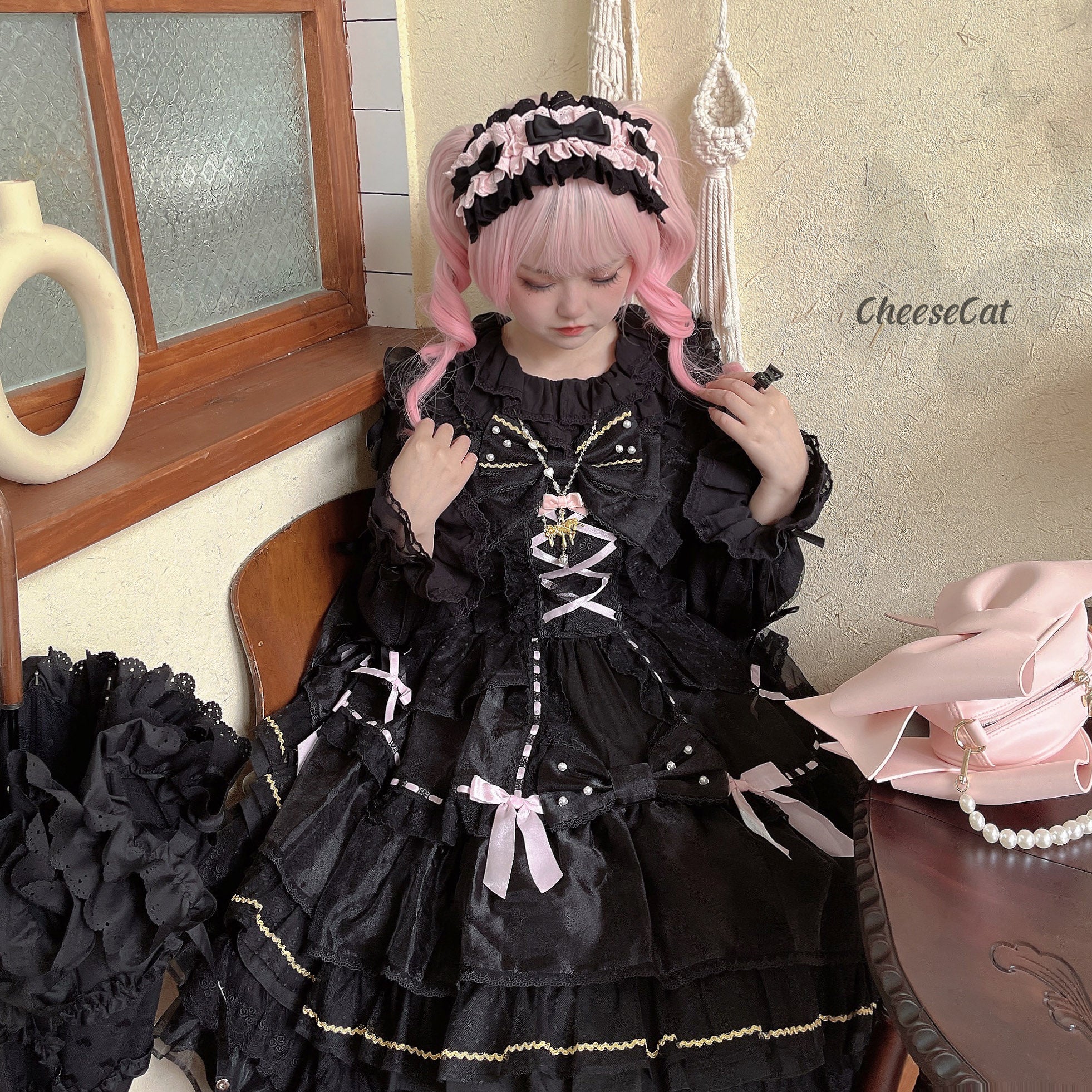 Cheese Cat - Doll Lullaby Tabby Cat Cotton Lolita Headdress - Image 7