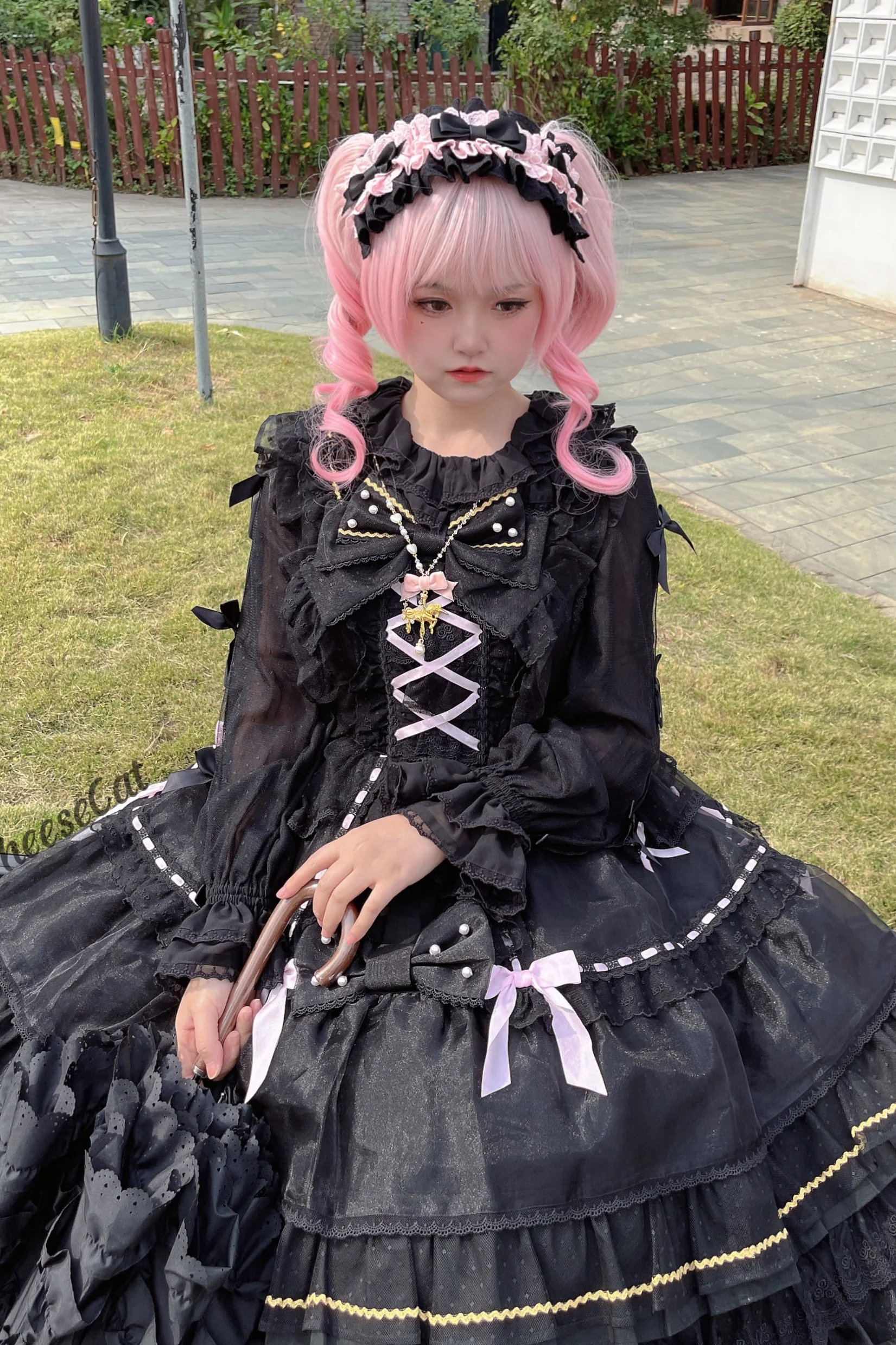 Cheese Cat - Doll Lullaby Tabby Cat Cotton Lolita Headdress - Image 8