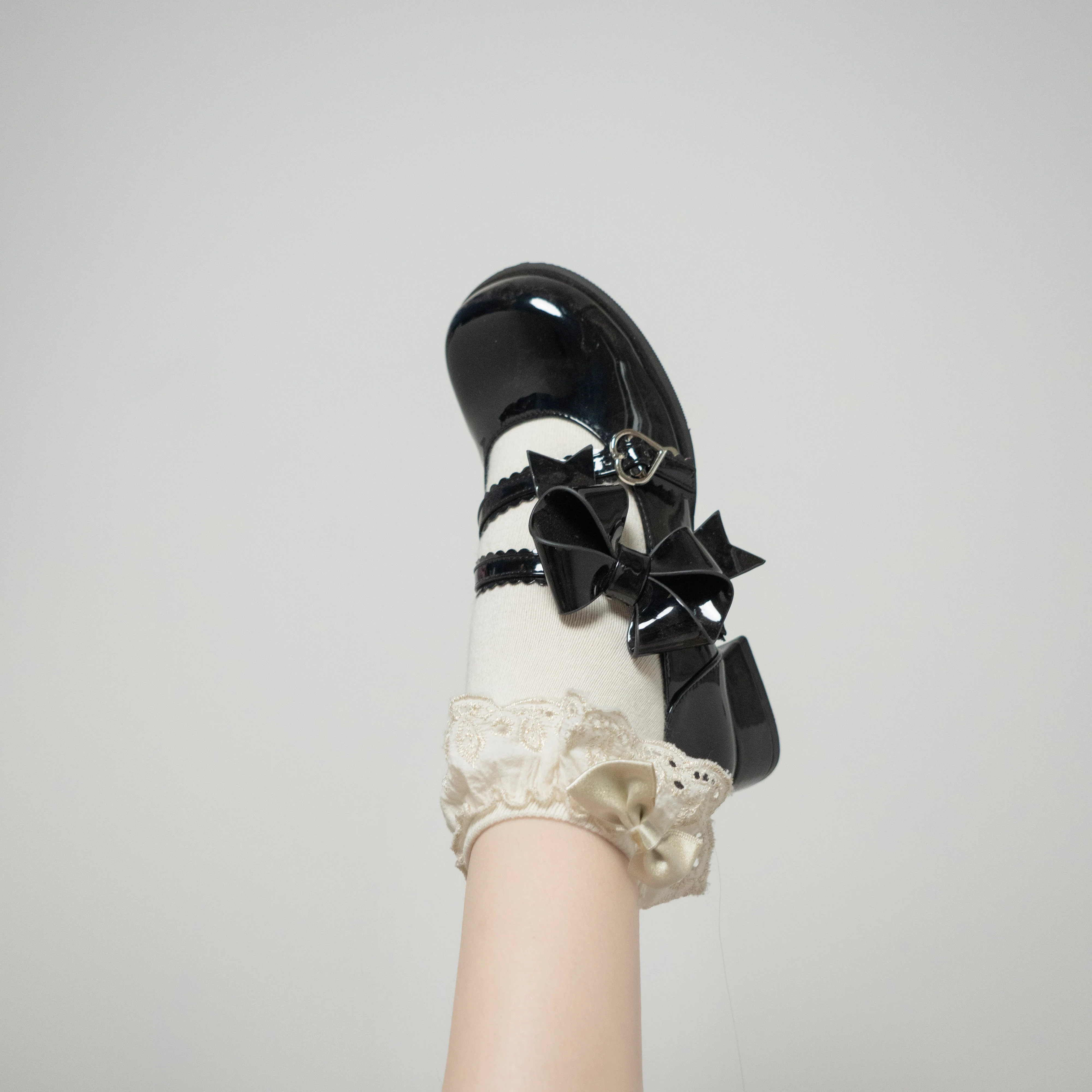 Dolly Doll - Apple Candy - Mary Jane Lolita Shoes Bow PU Low-Mid Heel Shoes - Image 31