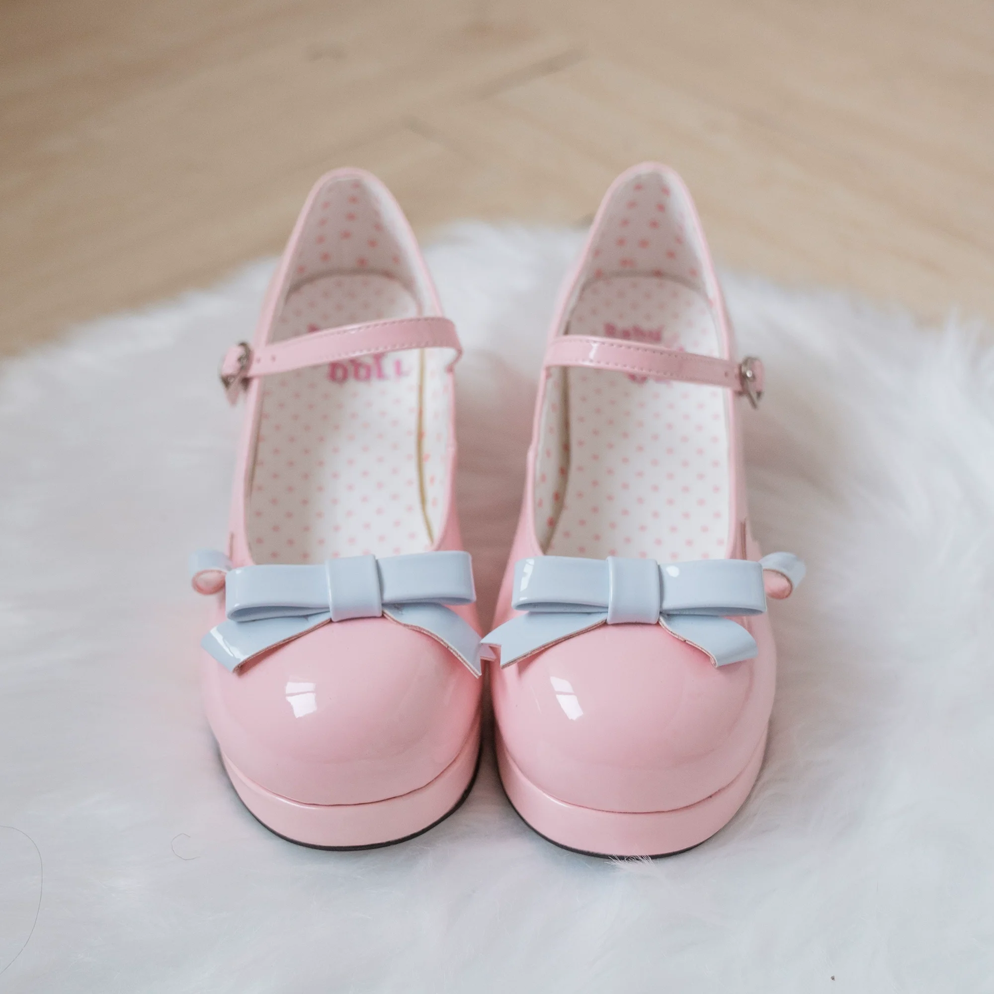 Dolly Doll - Lovers' Gift - Round Toe Middle Heel Mary Jane Lolita Shoes - Image 85