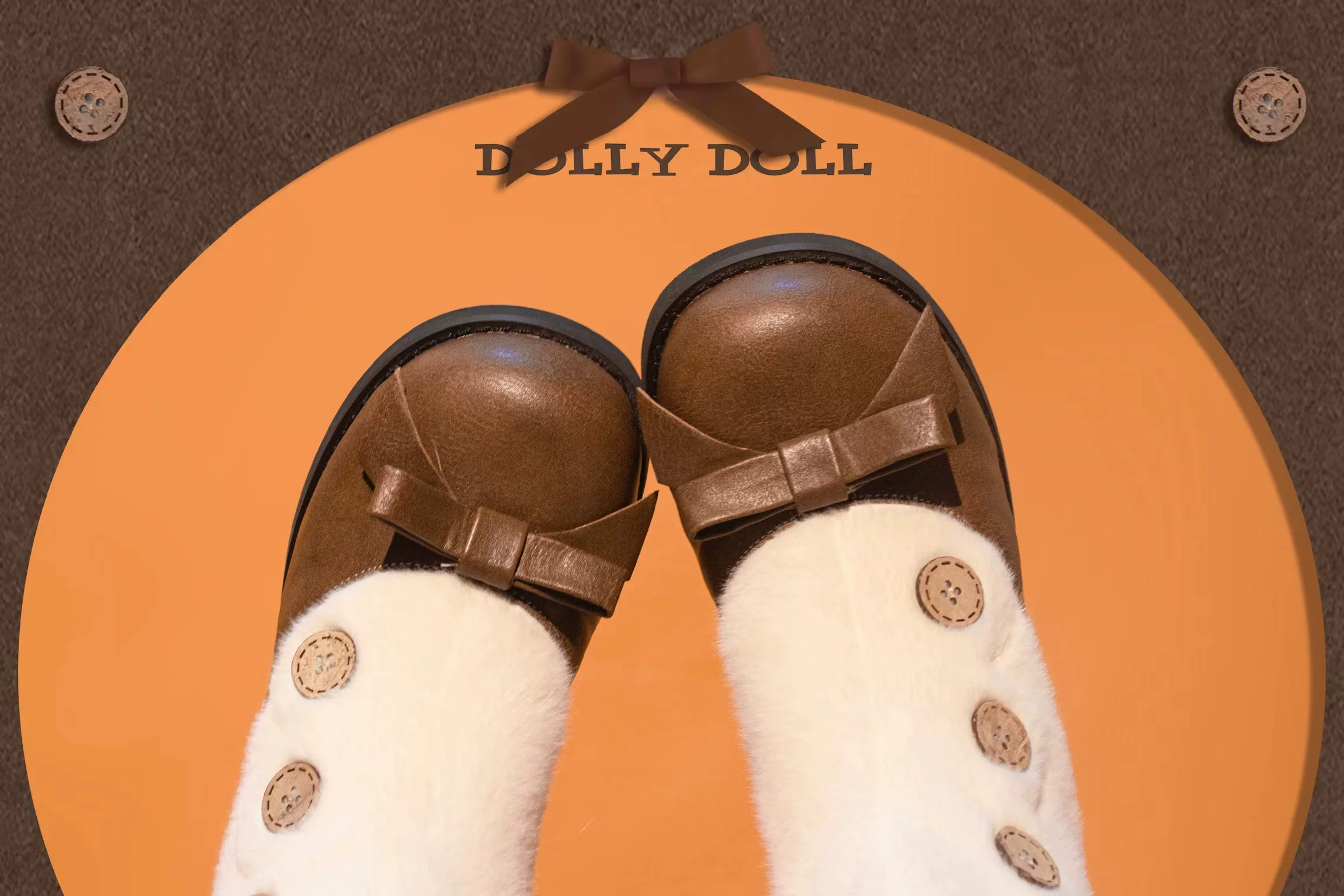 Dolly Doll - Winter Lolita Boots Fur Mary Jane Lolita Low Heel Shoes - Image 35