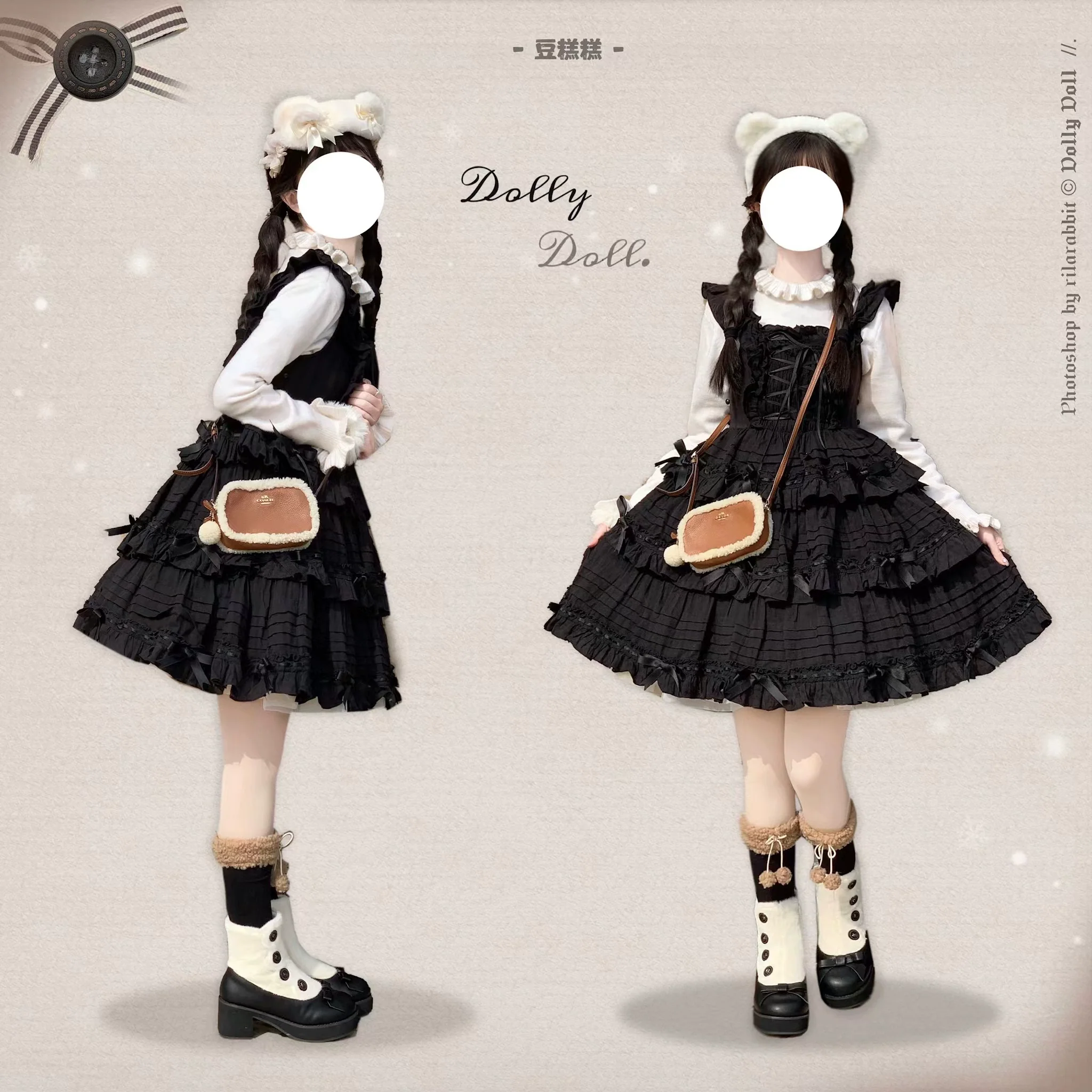 Dolly Doll - Winter Lolita Boots Fur Mary Jane Lolita Low Heel Shoes - Image 65