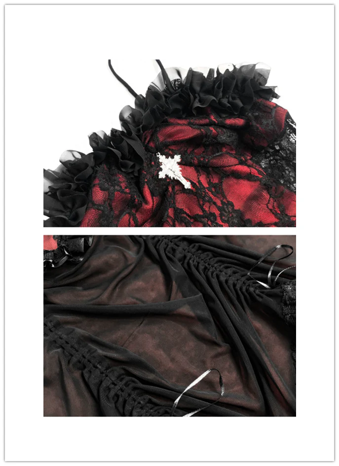 Blood Supply - Drawstring Christmas Gothic Lolita Long Dress - Image 8