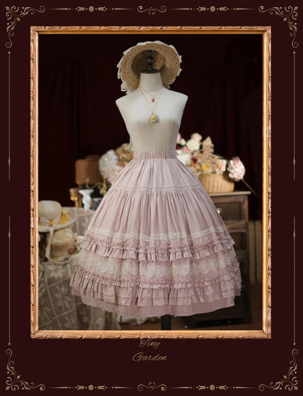 Dream Bouquet - Elegant Sweet Lolita Skirt - Image 3