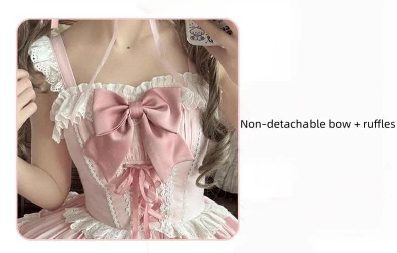 Sweet Mousse - Dreamy Sweet Lolita JSK Dress, Tiered Skirt - Image 10