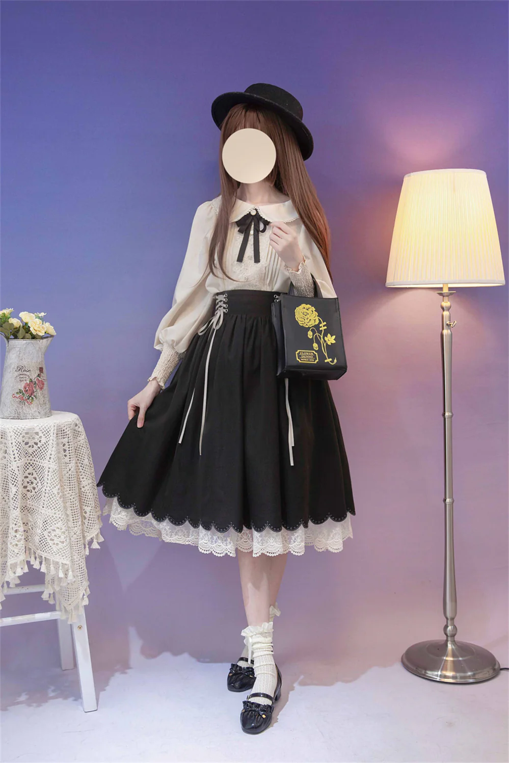 Countess's Autumn Tour - Retro Lolita Embroidery Long SK - Image 14