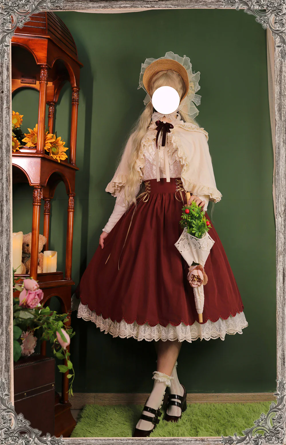 Countess's Autumn Tour - Retro Lolita Embroidery Long SK - Image 16