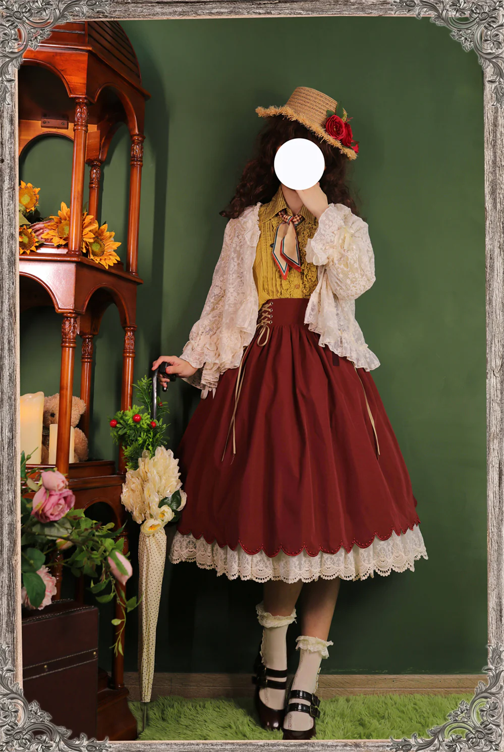 Countess's Autumn Tour - Retro Lolita Embroidery Long SK - Image 17