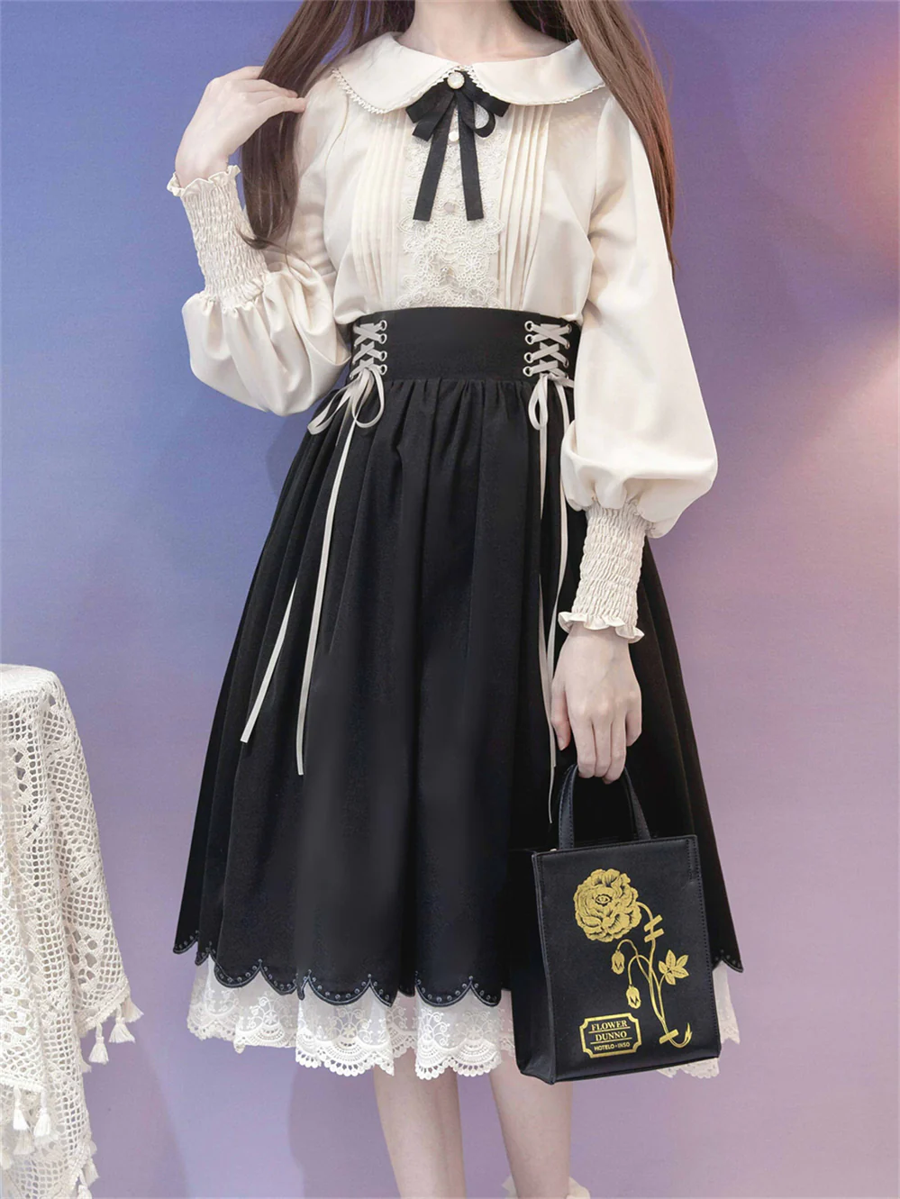 Countess's Autumn Tour - Retro Lolita Embroidery Long SK - Image 21