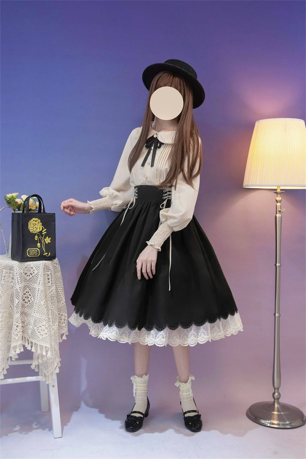 Countess's Autumn Tour - Retro Lolita Embroidery Long SK - Image 25