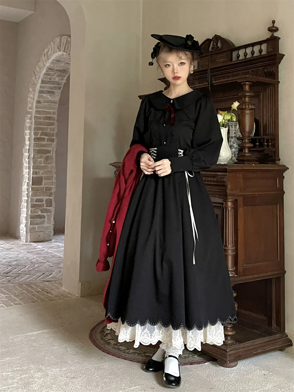 Countess's Autumn Tour - Retro Lolita Embroidery Long SK - Image 29