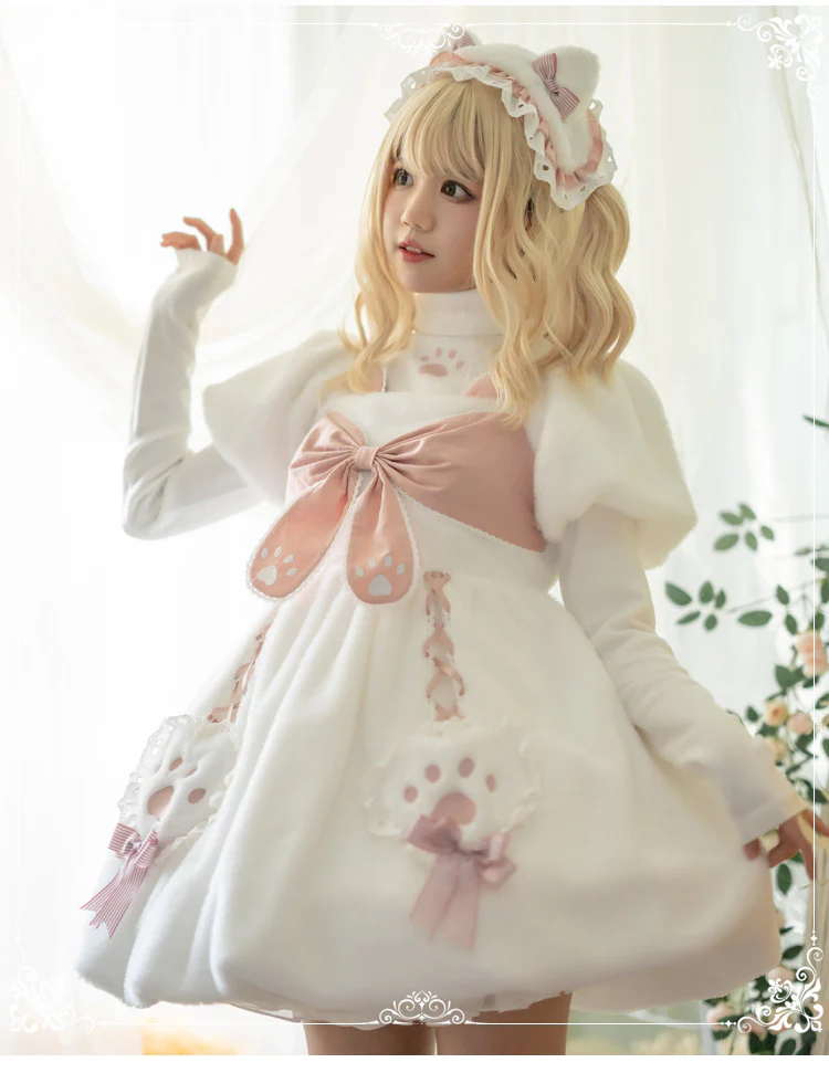Cat Planet - Kawaii Lolita Winter Thicken OP - Image 10
