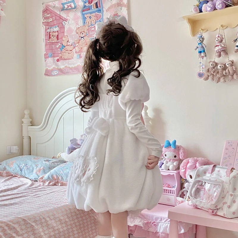 Cat Planet - Kawaii Lolita Winter Thicken OP - Image 5
