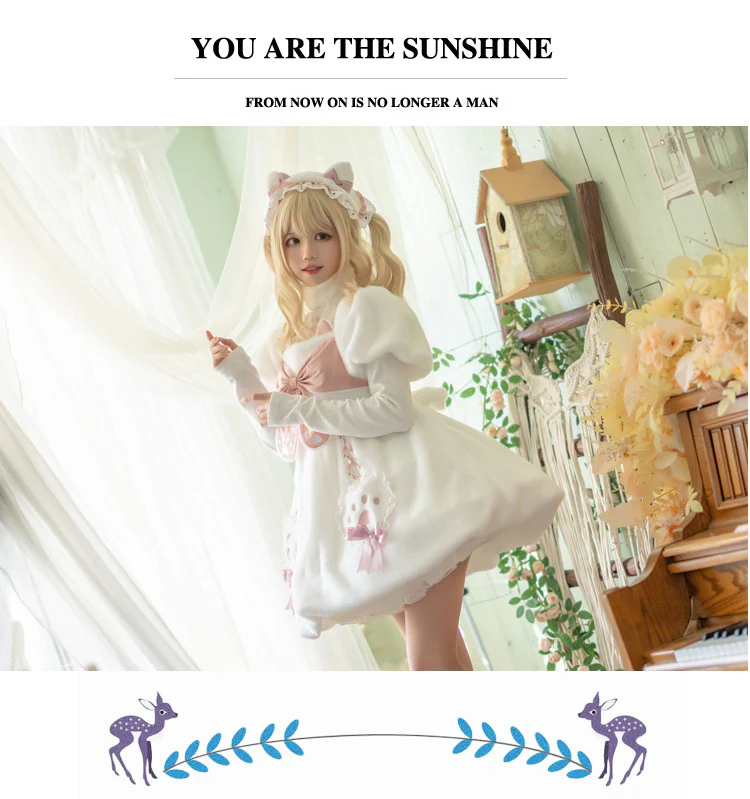 Cat Planet - Kawaii Lolita Winter Thicken OP - Image 9
