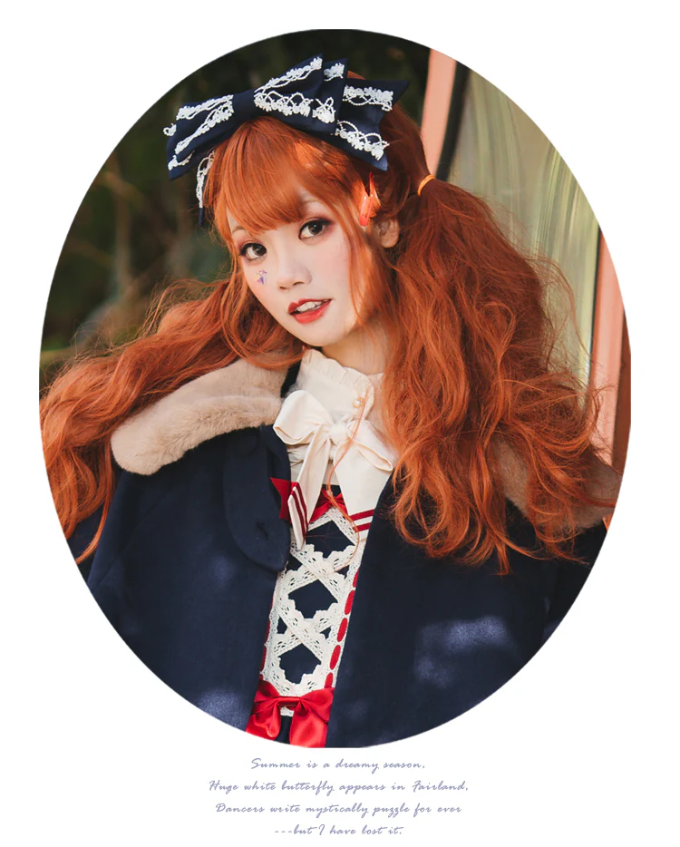 Miss Betty - Lolita Autumn and Winter Wool Cape - Image 15