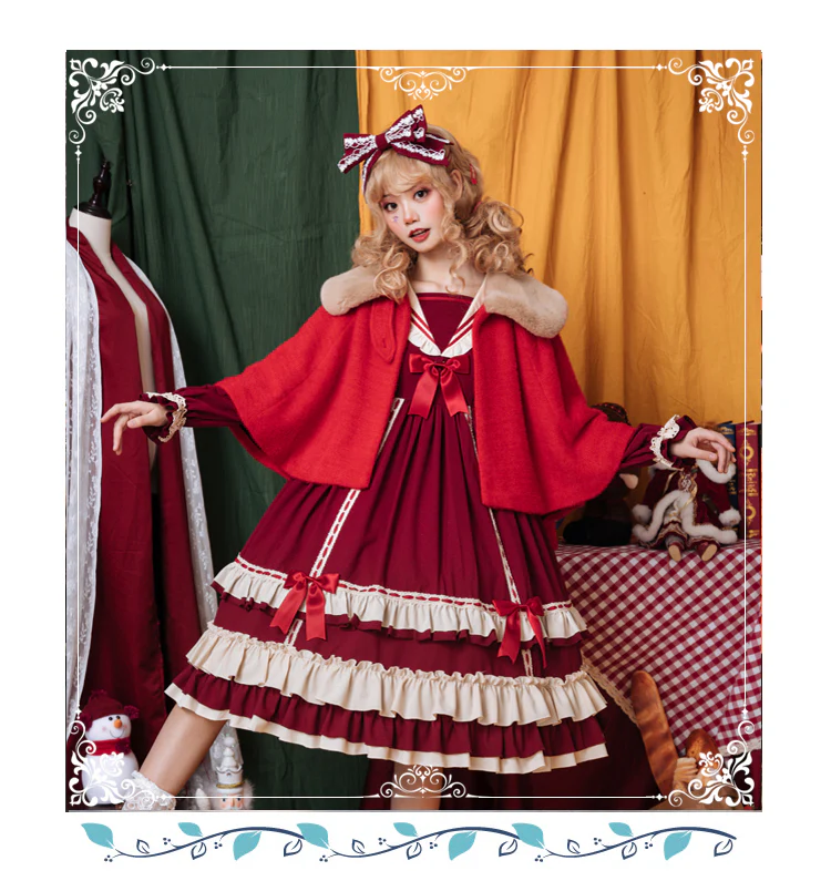 Miss Betty - Lolita Autumn and Winter Wool Cape - Image 5