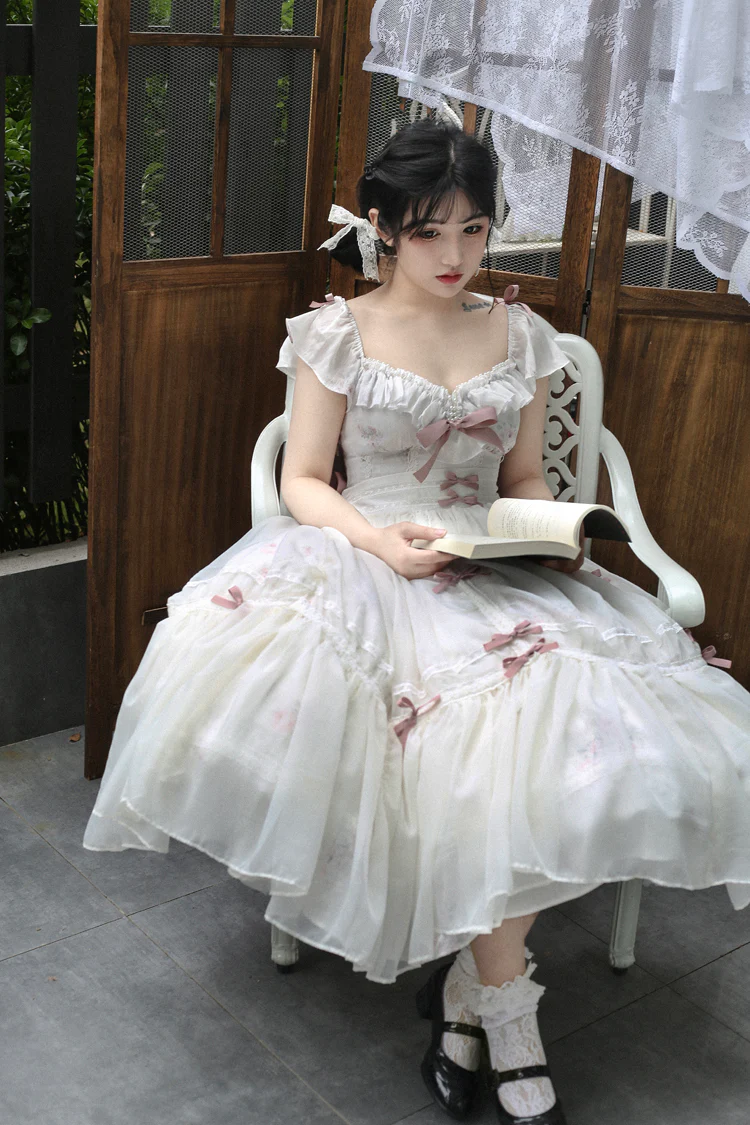 Elegant Floral Sweet Lolita OP Corset Accessory - Image 11