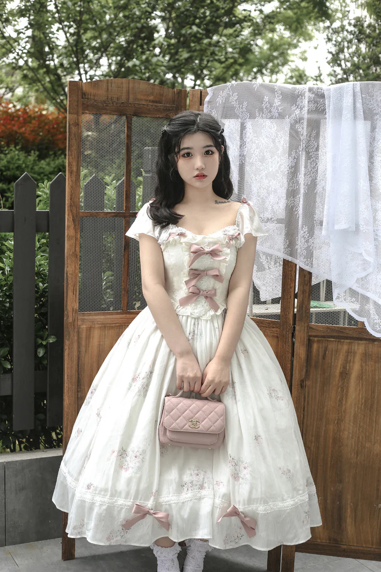 Elegant Floral Sweet Lolita OP Corset Accessory - Image 12