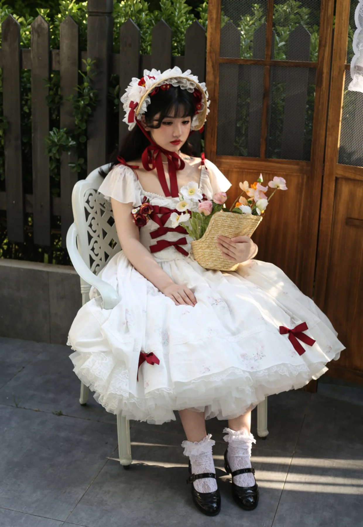 Elegant Floral Sweet Lolita OP Corset Accessory - Image 14
