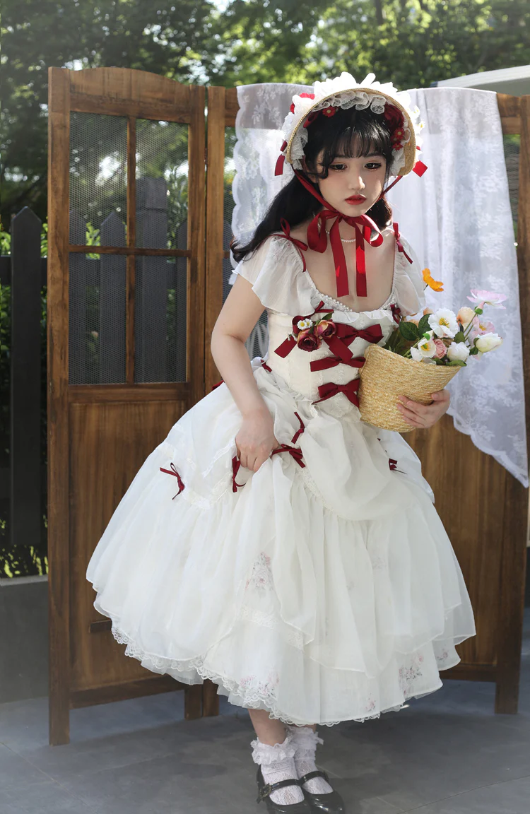 Elegant Floral Sweet Lolita OP Corset Accessory - Image 16