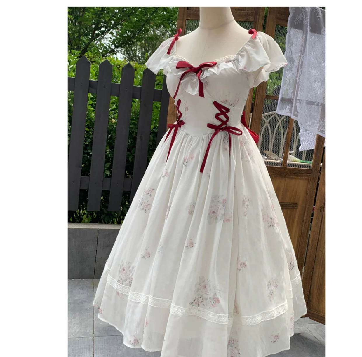 Elegant Floral Sweet Lolita OP Corset Accessory - Image 17