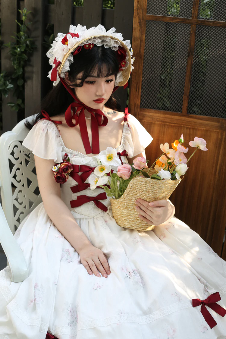Elegant Floral Sweet Lolita OP Corset Accessory - Image 21
