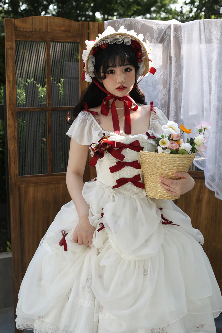 Elegant Floral Sweet Lolita OP Corset Accessory - Image 22